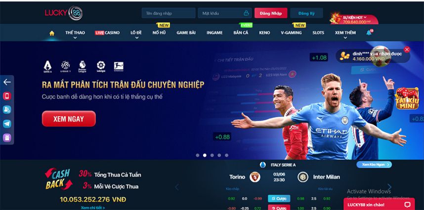 Lucky88, nơi cảm xúc đạt đến đỉnh điểm - Lucky88